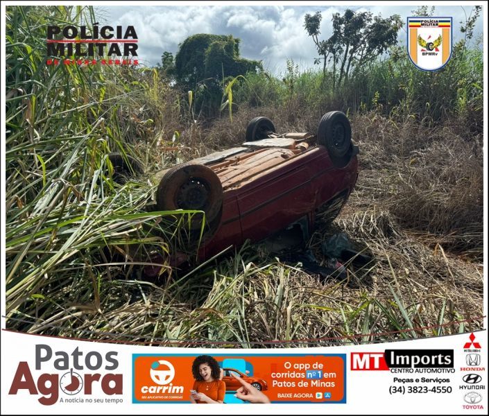 Condutor Dorme Ao Volante E Ve Culo Capota Na Rodovia Mgc Patos