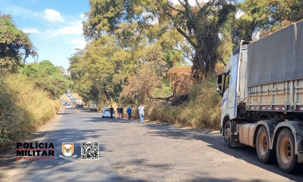 Acidente entre carreta, carro e caminhonete deixa condutora ferida na rodovia MG-230 | Patos Agora - A notícia no seu tempo - https://patosagora.net