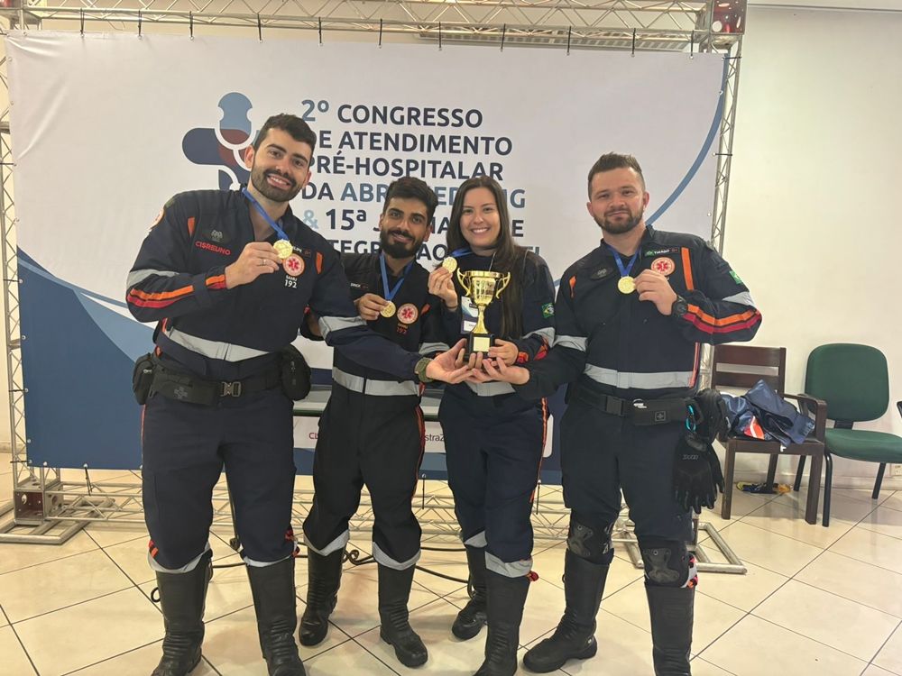 Equipe do SAMU regional de Patos de Minas conquista o 1º lugar nas Olimpíadas da Associação Brasileira de Medicina de Emergência | Patos Agora - A notícia no seu tempo - https://patosagora.net