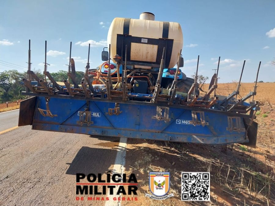 Condutor embriagado colide na traseira de trator conduzido por motorista inabilitado e ambos acabam presos na MGC-352 | Patos Agora - A notícia no seu tempo - https://patosagora.net