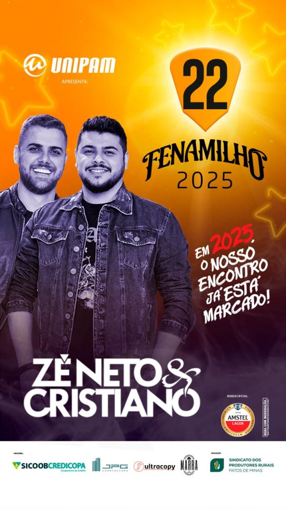 Fenamilho 2025 é lançada em noite memorável em Patos de Minas | Patos Agora - A notícia no seu tempo - https://patosagora.net