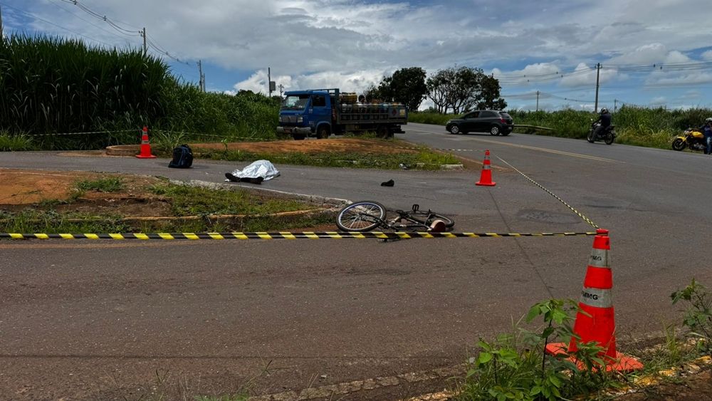 Ciclista morre em colisão com caminhão na MGC-354 | Patos Agora - A notícia no seu tempo - https://patosagora.net