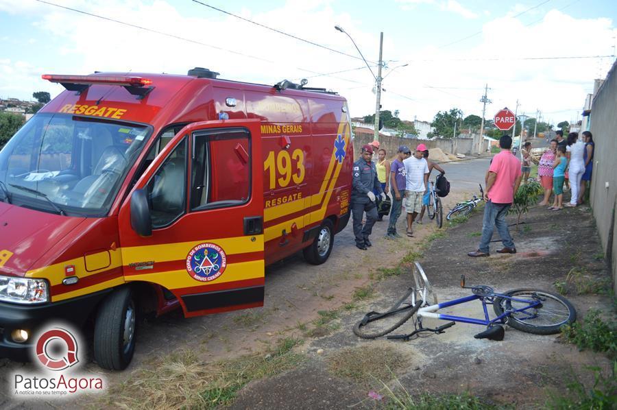 Mulher fica ferida após bicicleta perder freio na Rua Paraíba  | Patos Agora - A notícia no seu tempo - https://patosagora.net