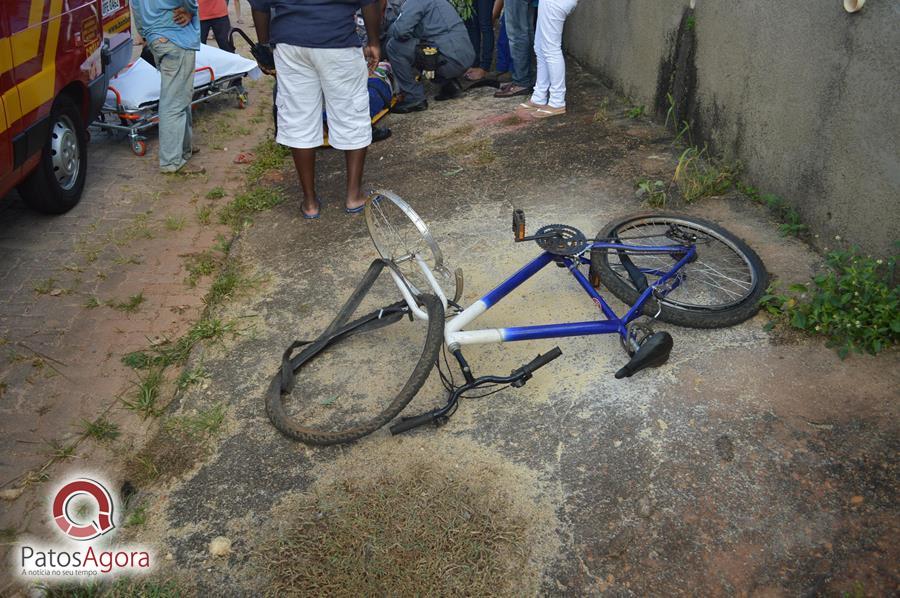 Mulher fica ferida após bicicleta perder freio na Rua Paraíba  | Patos Agora - A notícia no seu tempo - https://patosagora.net