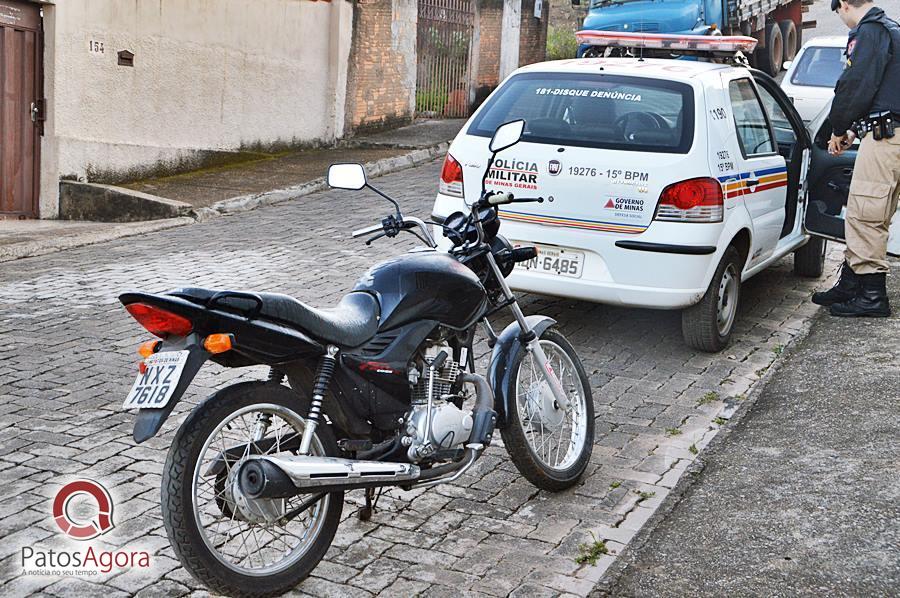 PM recupera motocicleta furtada em menos de 24 horas no bairro Santa Terezinha | Patos Agora - A notícia no seu tempo - https://patosagora.net