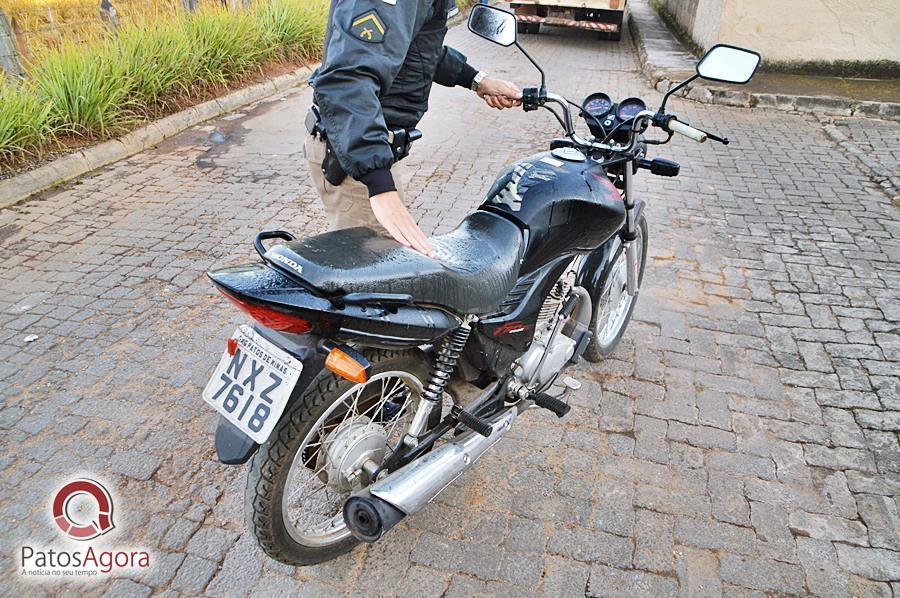 PM recupera motocicleta furtada em menos de 24 horas no bairro Santa Terezinha | Patos Agora - A notícia no seu tempo - https://patosagora.net