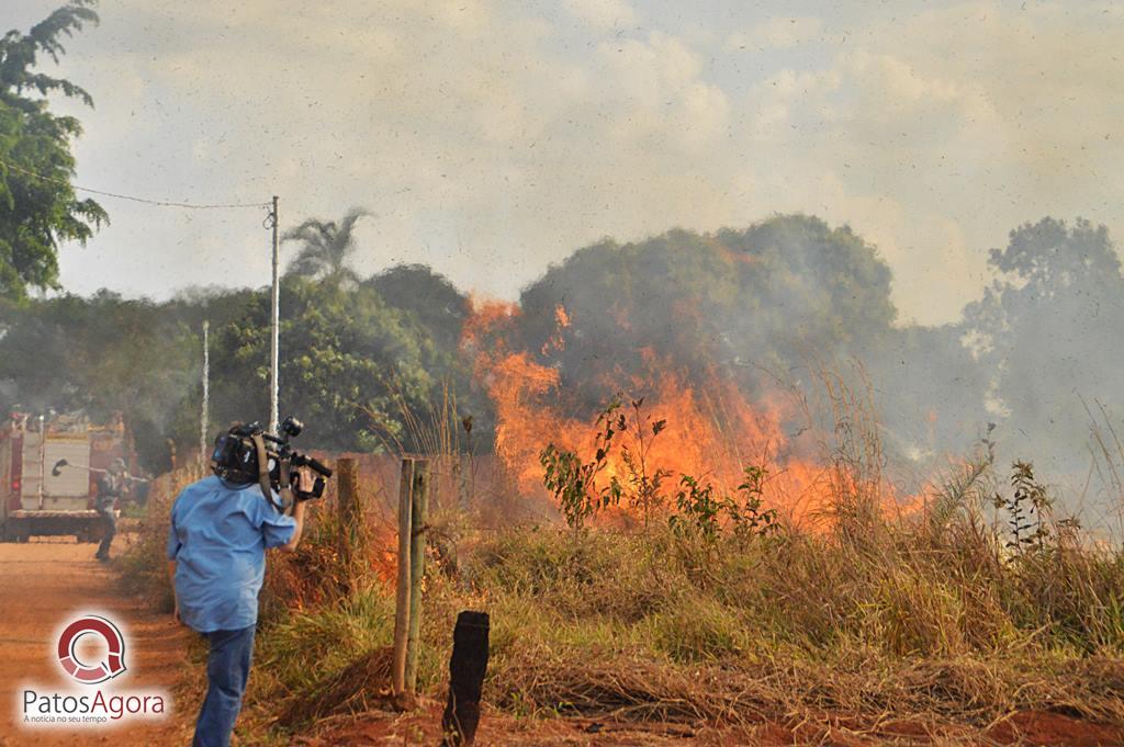 Incêndio Criminoso destrói cerca de 200 hectares de pastagem e mata na região do Canavial  | Patos Agora - A notícia no seu tempo - https://patosagora.net