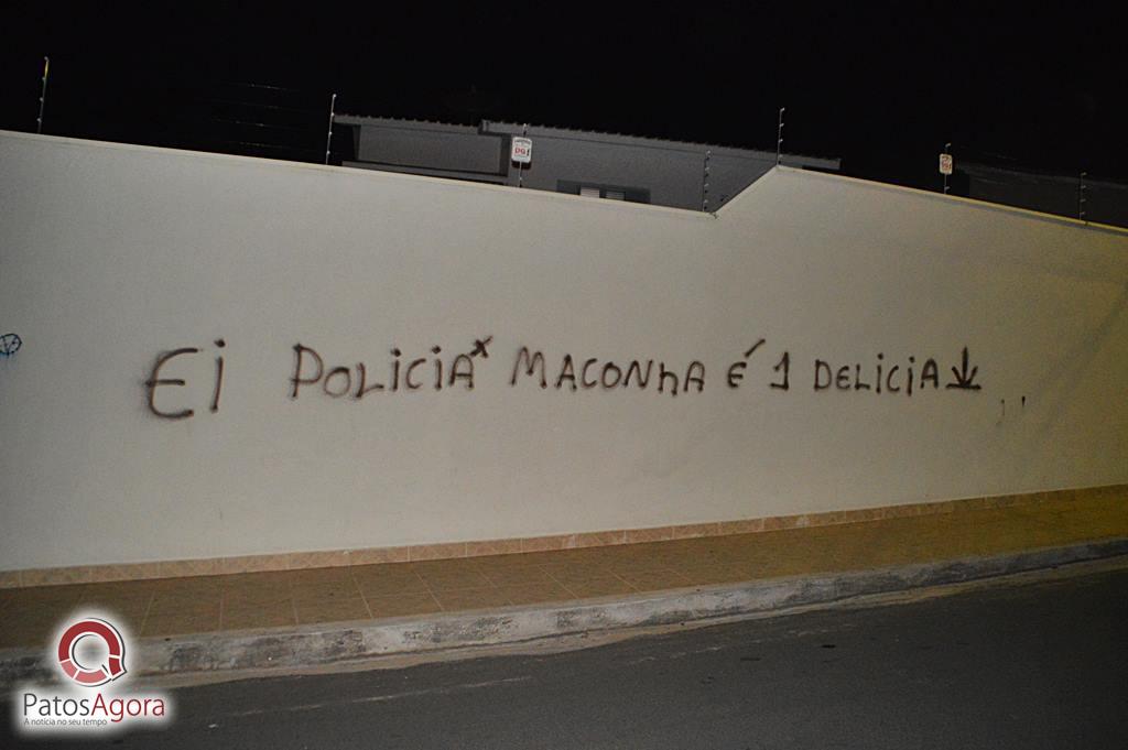 Menores picham muro no centro de Patos de Minas dizendo que maconha....  | Patos Agora - A notícia no seu tempo - https://patosagora.net
