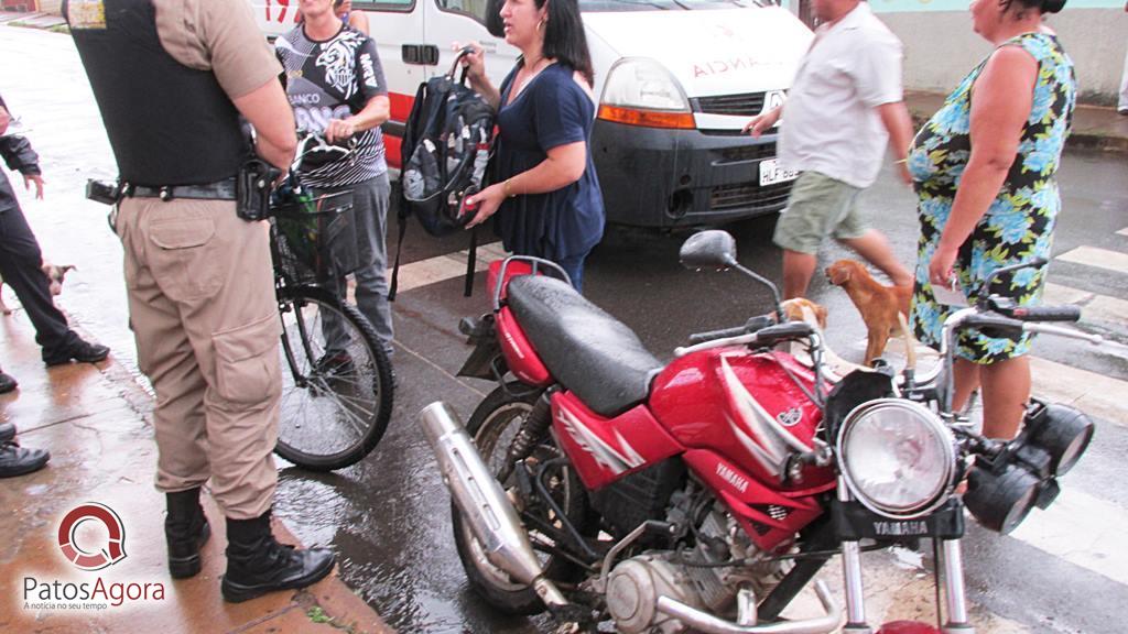 Pai e filho ficaram feridos em acidente entre bicicleta e uma motocicleta  | Patos Agora - A notícia no seu tempo - https://patosagora.net