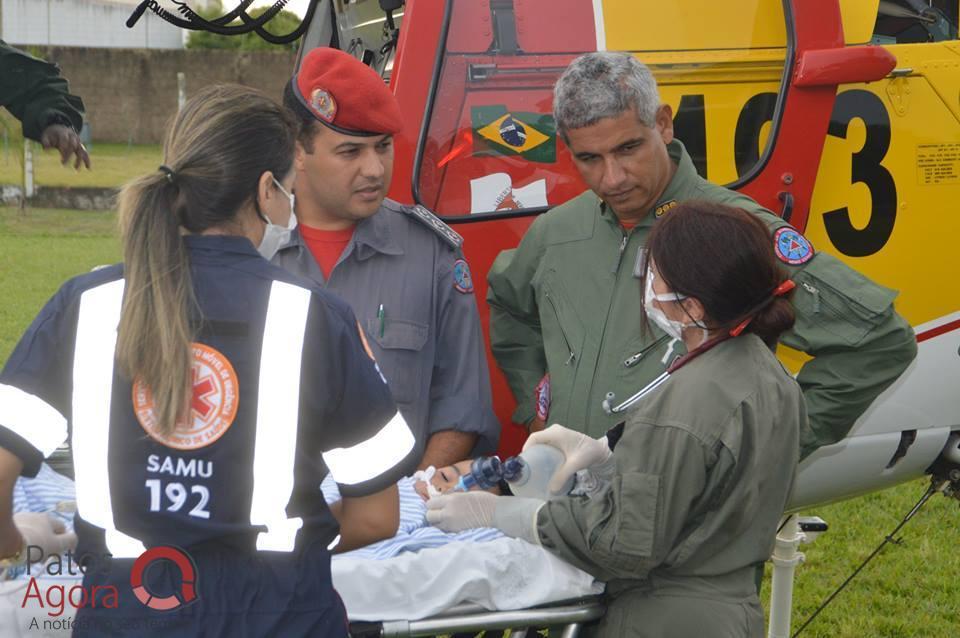 Operação conjunta entre Bombeiros e Samu faz transferência aeromédica de criança em estado grave para capital. | Patos Agora - A notícia no seu tempo - https://patosagora.net