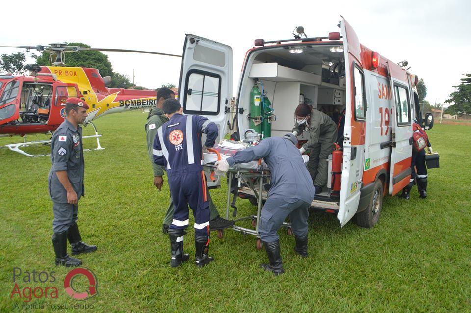 Operação conjunta entre Bombeiros e Samu faz transferência aeromédica de criança em estado grave para capital. | Patos Agora - A notícia no seu tempo - https://patosagora.net