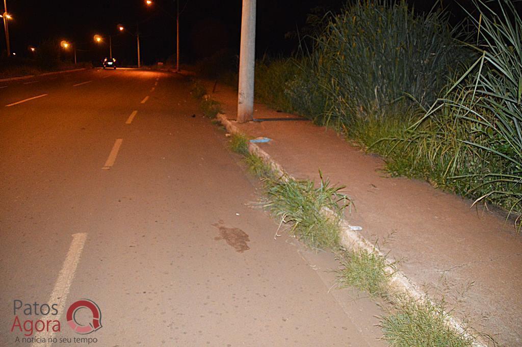 Motociclista morre após bater em poste no prolongamento da Avenida Fátima Porto. | Patos Agora - A notícia no seu tempo - https://patosagora.net