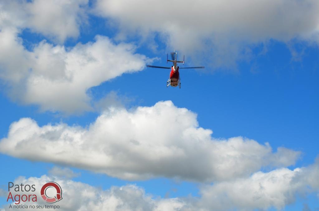 Helicóptero do SAMU é usado para transferir vítima de ferimentos graves para a capital | Patos Agora - A notícia no seu tempo - https://patosagora.net