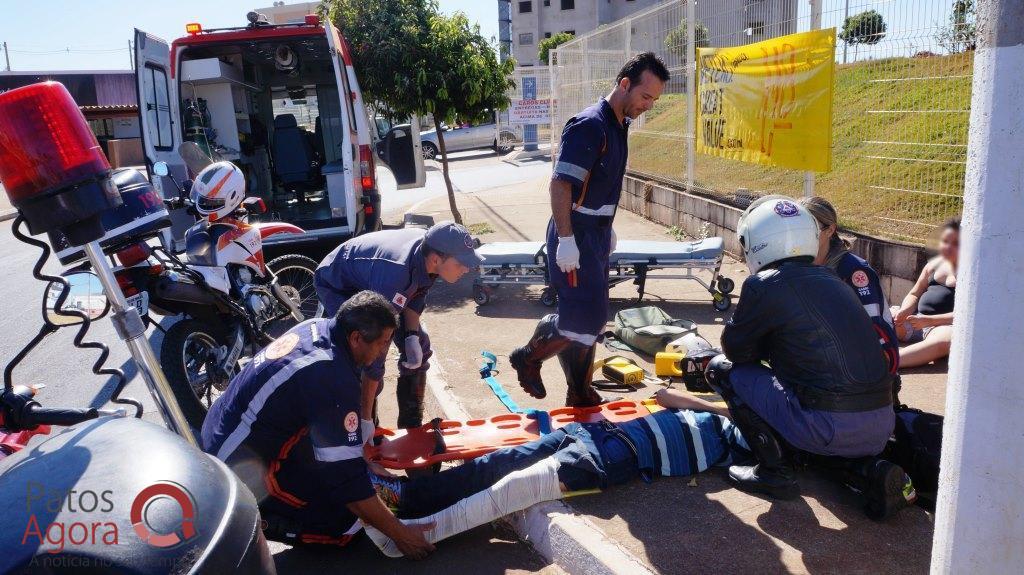 Ciclista fica ferido ao bater em carro parado | Patos Agora - A notícia no seu tempo - https://patosagora.net