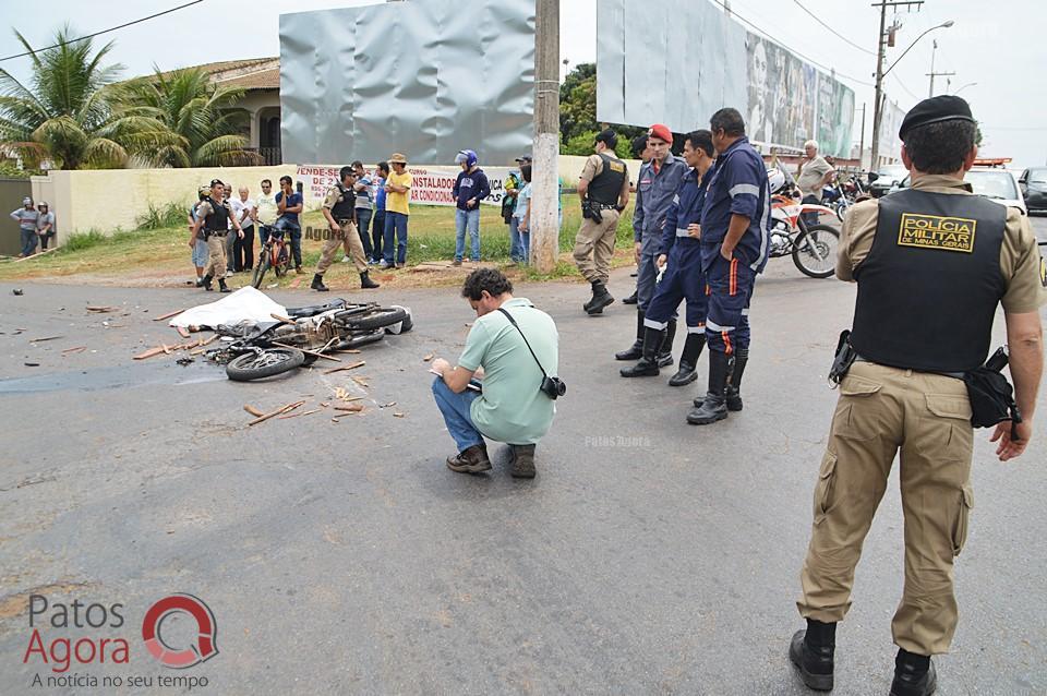 Motociclista morre em grave acidente na Rua Major Gote em frente ao Parque de Exposições | Patos Agora - A notícia no seu tempo - https://patosagora.net