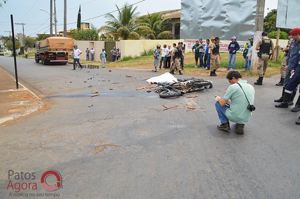 Motociclista morre em grave acidente na Rua Major Gote em frente ao Parque de Exposições | Patos Agora - A notícia no seu tempo - https://patosagora.net