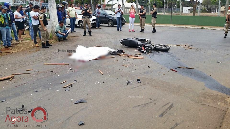 Motociclista morre em grave acidente na Rua Major Gote em frente ao Parque de Exposições | Patos Agora - A notícia no seu tempo - https://patosagora.net