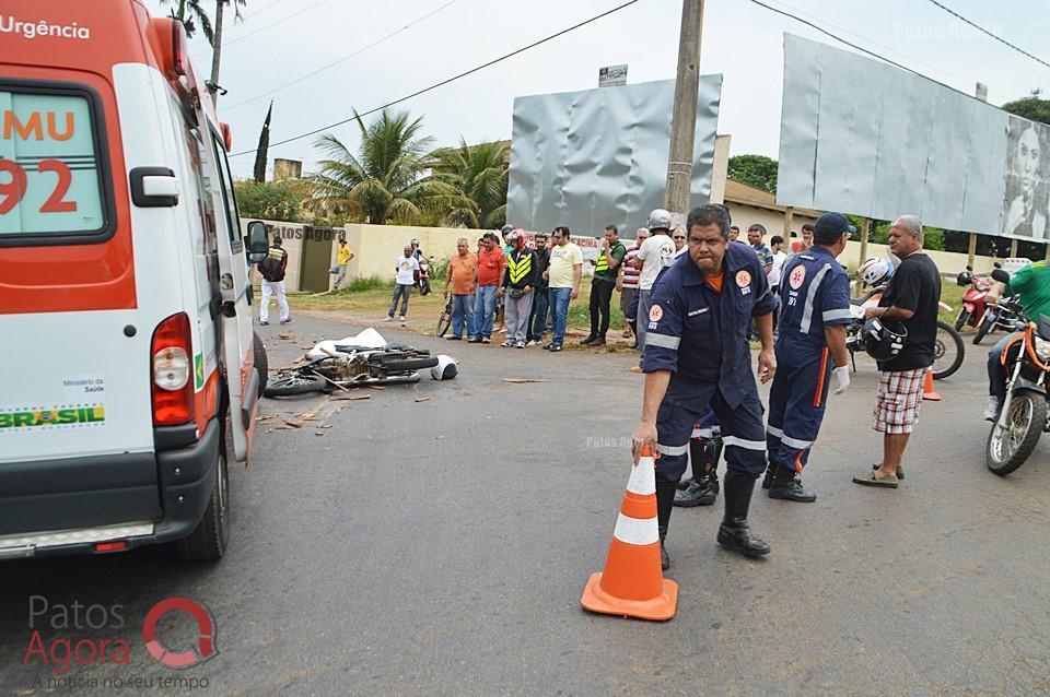 Motociclista morre em grave acidente na Rua Major Gote em frente ao Parque de Exposições | Patos Agora - A notícia no seu tempo - https://patosagora.net