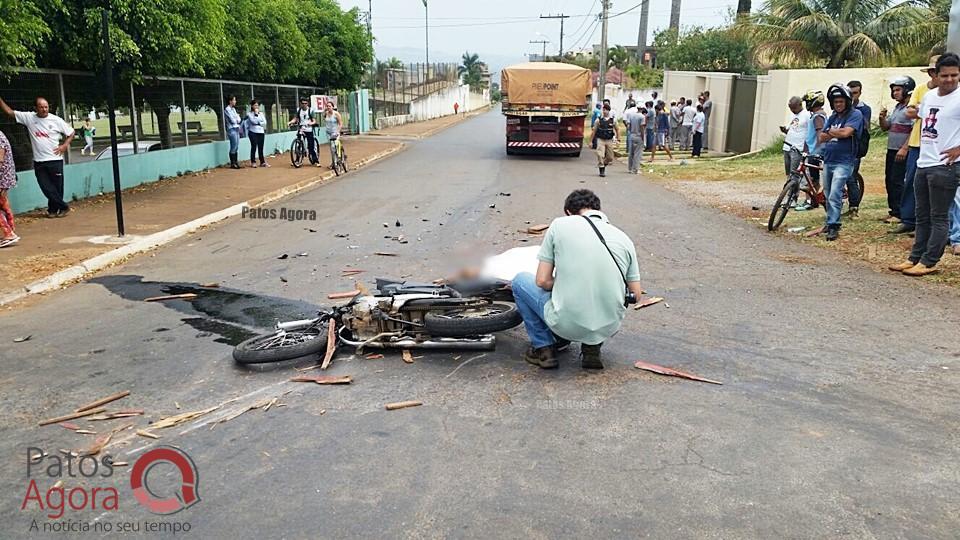 Motociclista morre em grave acidente na Rua Major Gote em frente ao Parque de Exposições | Patos Agora - A notícia no seu tempo - https://patosagora.net