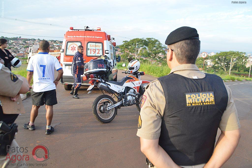 Acidente entre motocicleta e caminhão deixa rapaz gravemente ferido na Av. Fátima Porto | Patos Agora - A notícia no seu tempo - https://patosagora.net