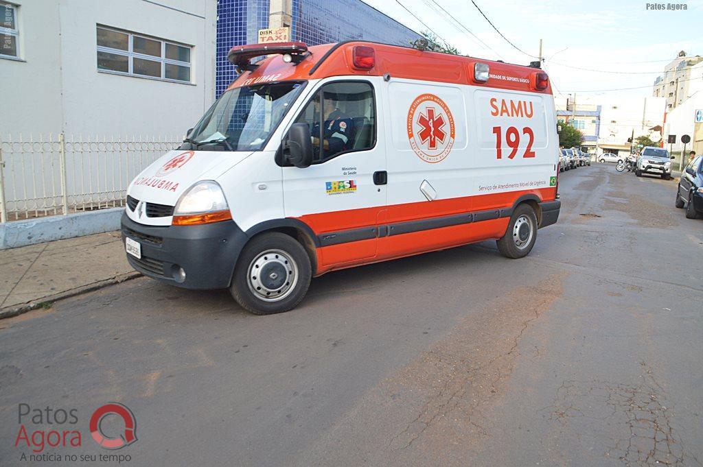 Acidente entre motocicleta e caminhão deixa rapaz gravemente ferido na Av. Fátima Porto | Patos Agora - A notícia no seu tempo - https://patosagora.net