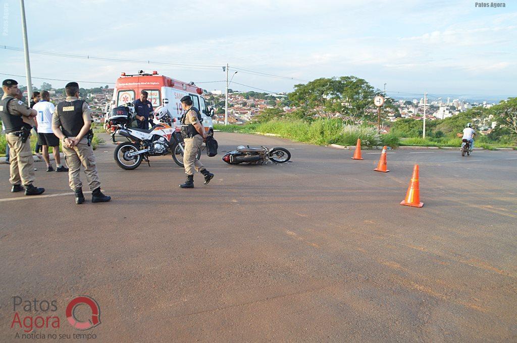 Acidente entre motocicleta e caminhão deixa rapaz gravemente ferido na Av. Fátima Porto | Patos Agora - A notícia no seu tempo - https://patosagora.net