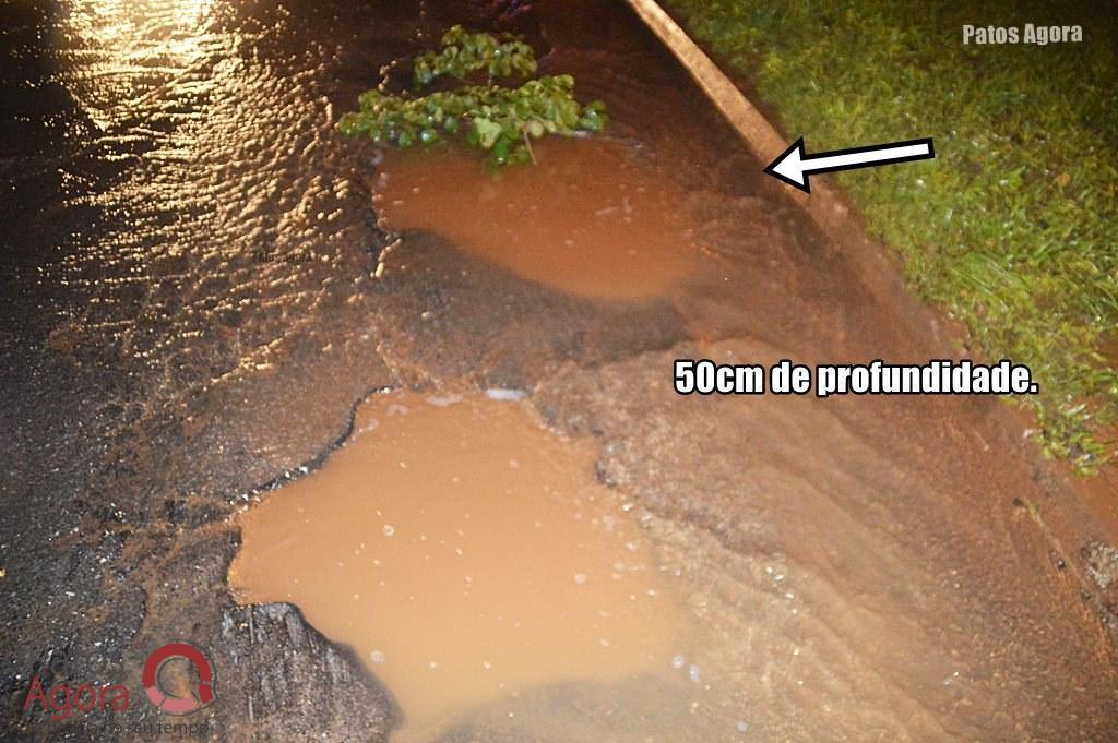 ALERTA: Motociclistas caem em buraco na Marabá e ficam feridos | Patos Agora - A notícia no seu tempo - https://patosagora.net