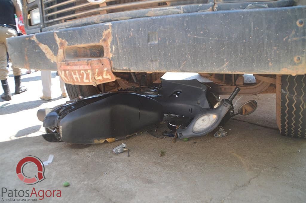 Motociclista é arrastado por vários metros por caminhão | Patos Agora - A notícia no seu tempo - https://patosagora.net