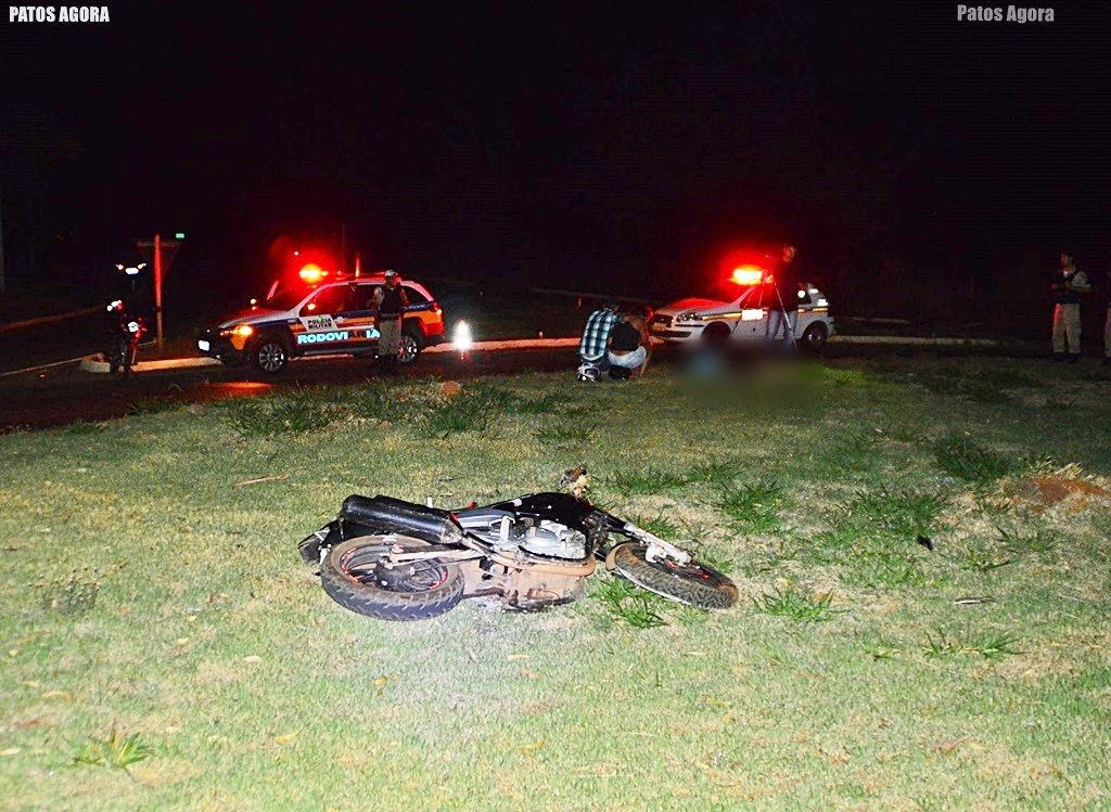 Motociclista morre ao perder controle de moto em rotatória no final da Avenida Marabá  | Patos Agora - A notícia no seu tempo - https://patosagora.net