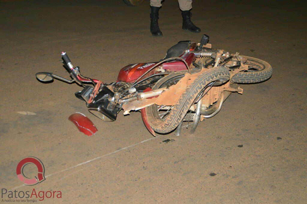 Acidente de transito entre picape e motociclista deixa motociclista gravemente ferido | Patos Agora - A notícia no seu tempo - https://patosagora.net