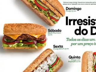 Lançamento da nova campanha da Subway Patos de Minas : Os irresistíveis do dia! !! Venha conferir! !! | Patos Agora - A notícia no seu tempo - https://patosagora.net