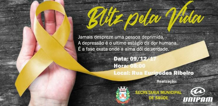 Secretaria de Saúde de Lagoa Formosa realiza campanha de prevenção contra o suicídio | Patos Agora - A notícia no seu tempo - https://patosagora.net