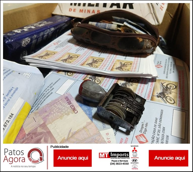 Cinco pessoas são detidas suspeitas de estelionato, após serem abordadas vendendo rifas no UNIPAM | Patos Agora - A notícia no seu tempo - https://patosagora.net