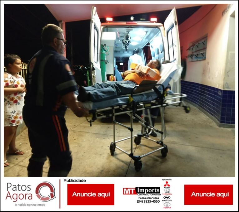 Homem de 61 anos é socorrido ao hospital após sofrer golpe de enxada | Patos Agora - A notícia no seu tempo - https://patosagora.net