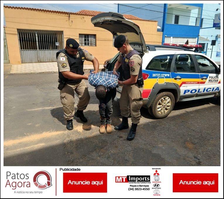 Homem é preso após passar a mão e agredir mulheres durante festa na cidade de Carmo do Paranaíba | Patos Agora - A notícia no seu tempo - https://patosagora.net