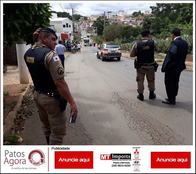 Homem é morto a tiros próximo de escola em Patos de Minas | Patos Agora - A notícia no seu tempo - https://patosagora.net