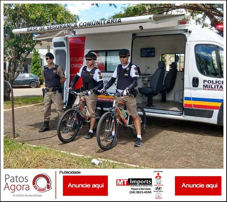 PM instala base móvel  e ciclopatrulha na orla da Lagoa Grande | Patos Agora - A notícia no seu tempo - https://patosagora.net