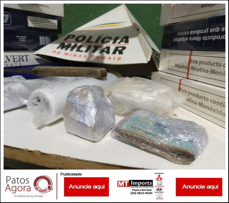 Após abordar usuário, PM encontra droga e dinheiro em casa no Bairro Brasil | Patos Agora - A notícia no seu tempo - https://patosagora.net