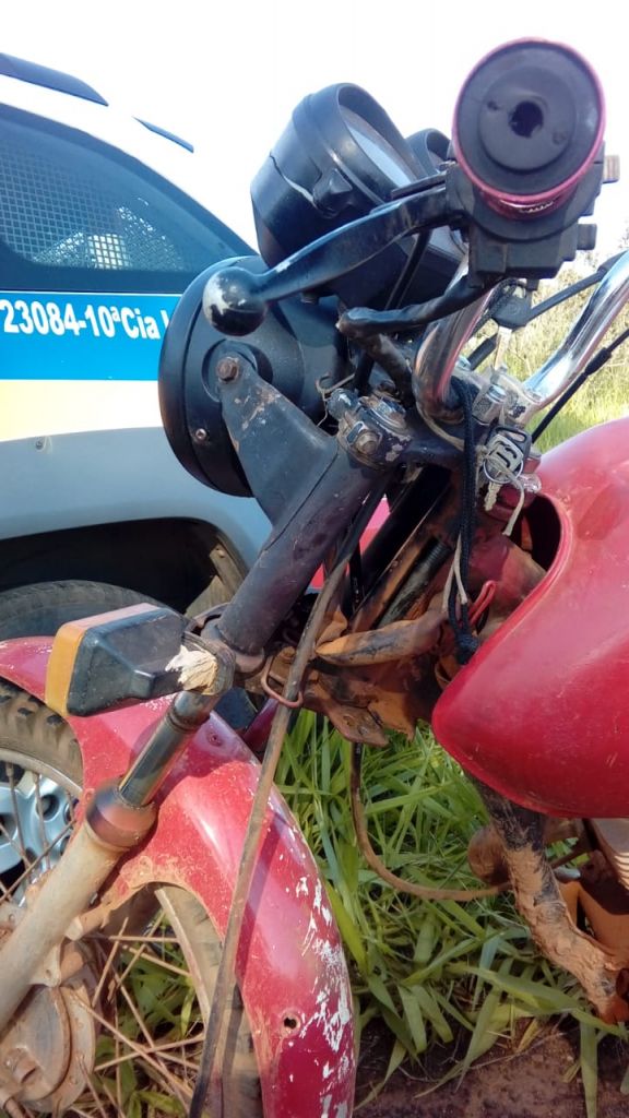 Homem de 57 anos é preso conduzindo motocicleta sem placa e com numeração de chassi raspada | Patos Agora - A notícia no seu tempo - https://patosagora.net