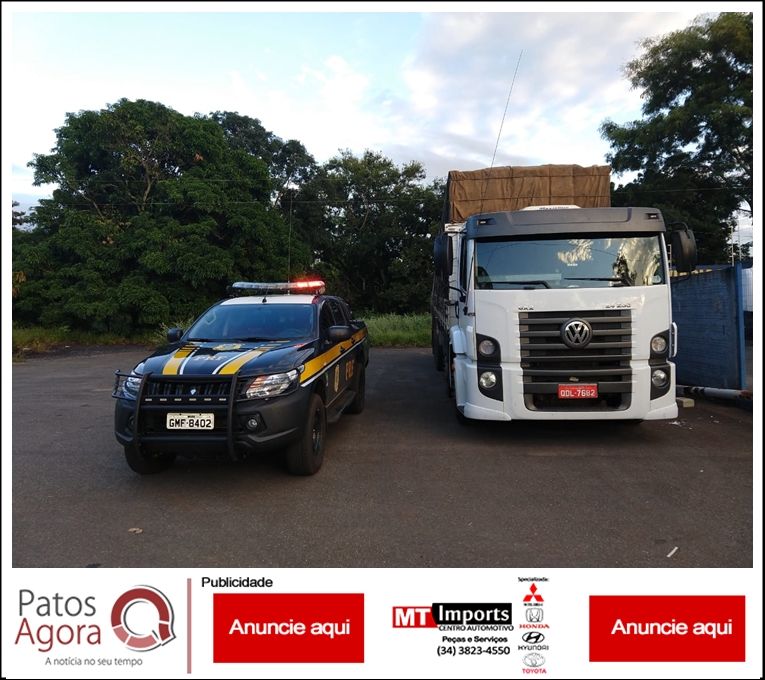 PRF apreende caminhão carregado com batatas que foi tomado de assalto no estado da Bahia, em 2016 | Patos Agora - A notícia no seu tempo - https://patosagora.net