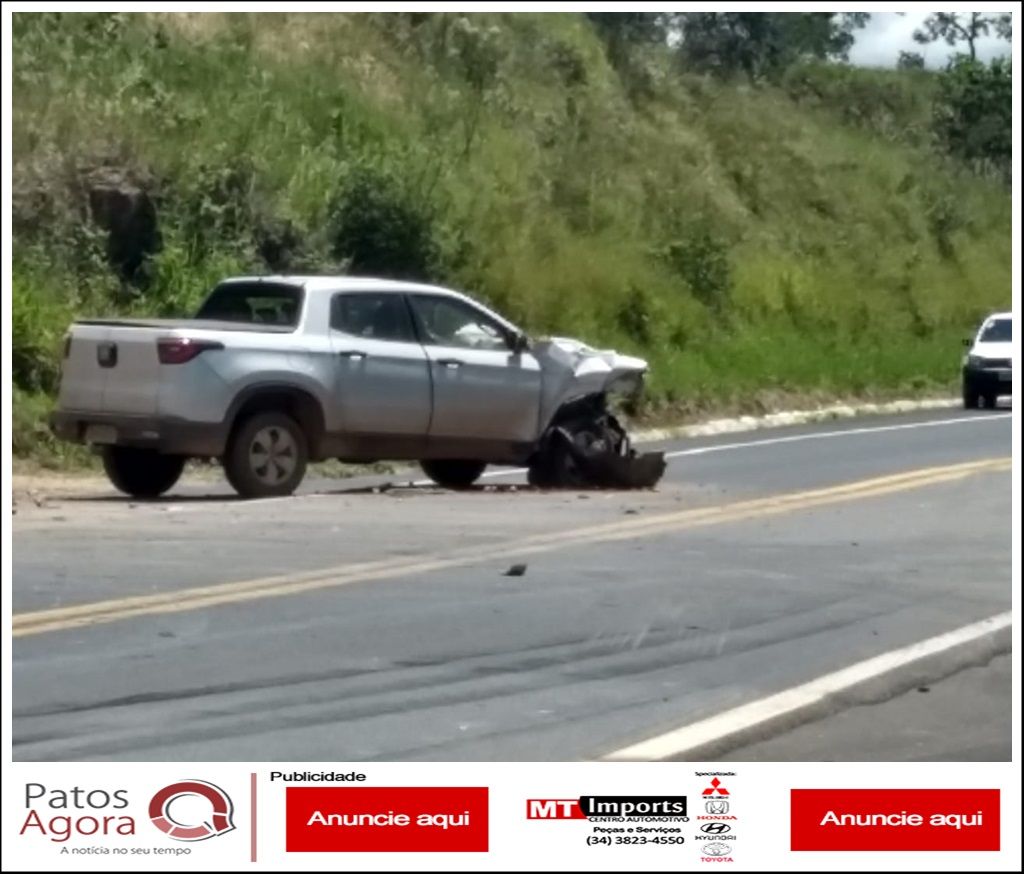 Caminhonete sai de estrada de chão, é atingida por carreta que capota e mata motorista na MG-187 | Patos Agora - A notícia no seu tempo - https://patosagora.net