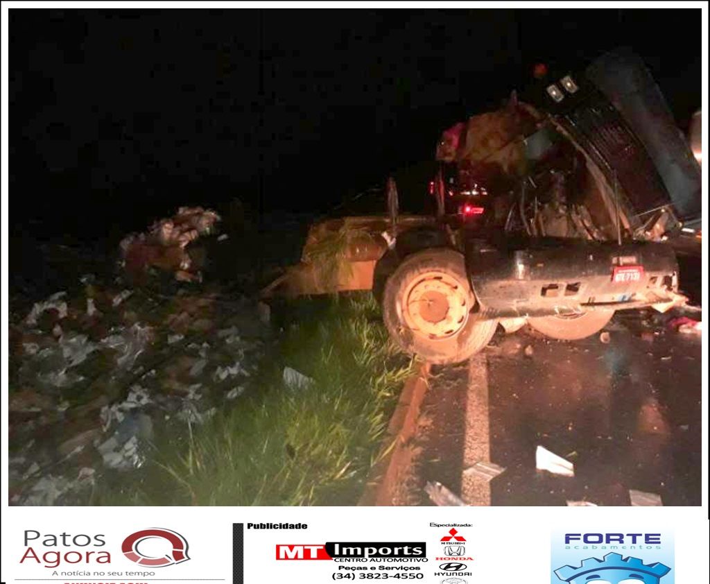 Motorista morre após tombar caminhão na BR-146 | Patos Agora - A notícia no seu tempo - https://patosagora.net