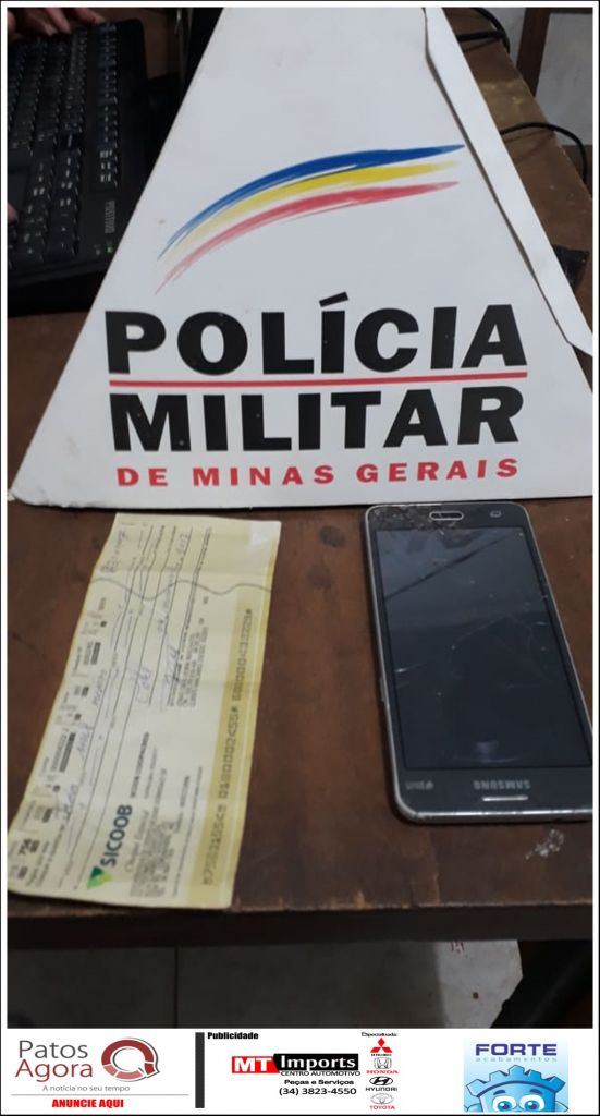 PM de Coromandel recupera veículo e outros objetos roubados durante assalto | Patos Agora - A notícia no seu tempo - https://patosagora.net