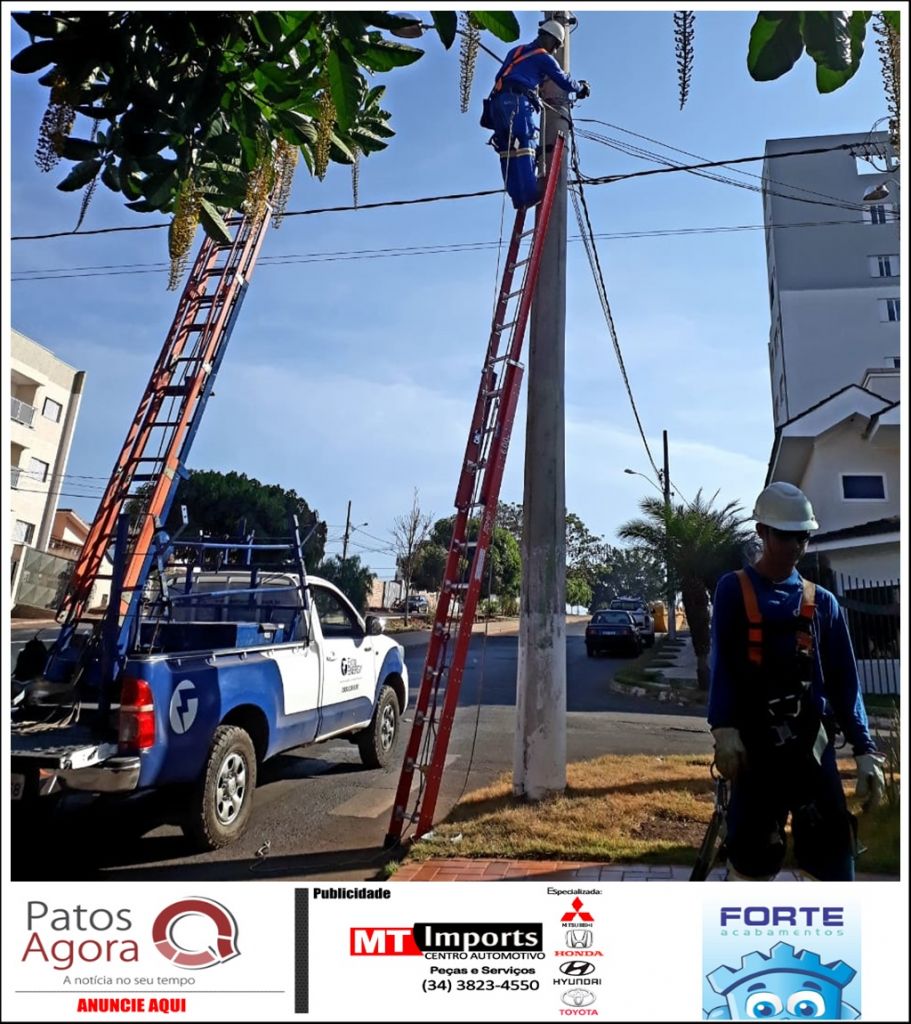 Prefeitura continua substituição de luminárias na cidade | Patos Agora - A notícia no seu tempo - https://patosagora.net