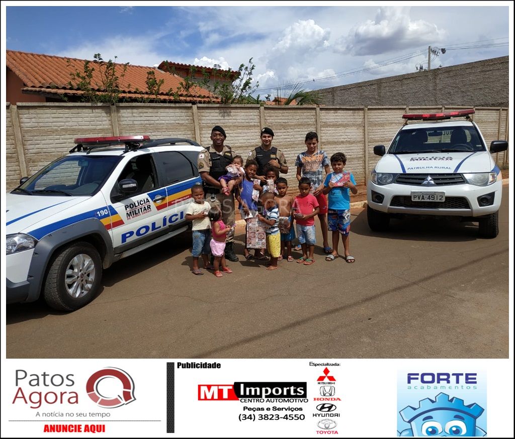 PM de Lagoa Grande realiza ações preventivas no Dia das Crianças | Patos Agora - A notícia no seu tempo - https://patosagora.net
