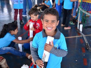 Equipe Edidany Barbosa e Ordem Demolay fazem a alegria de crianças em escola | Patos Agora - A notícia no seu tempo - https://patosagora.net
