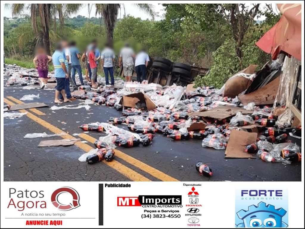 Grave acidente entre carreta da Coca-Cola e caminhão baú deixa dois mortos na MG-190 | Patos Agora - A notícia no seu tempo - https://patosagora.net