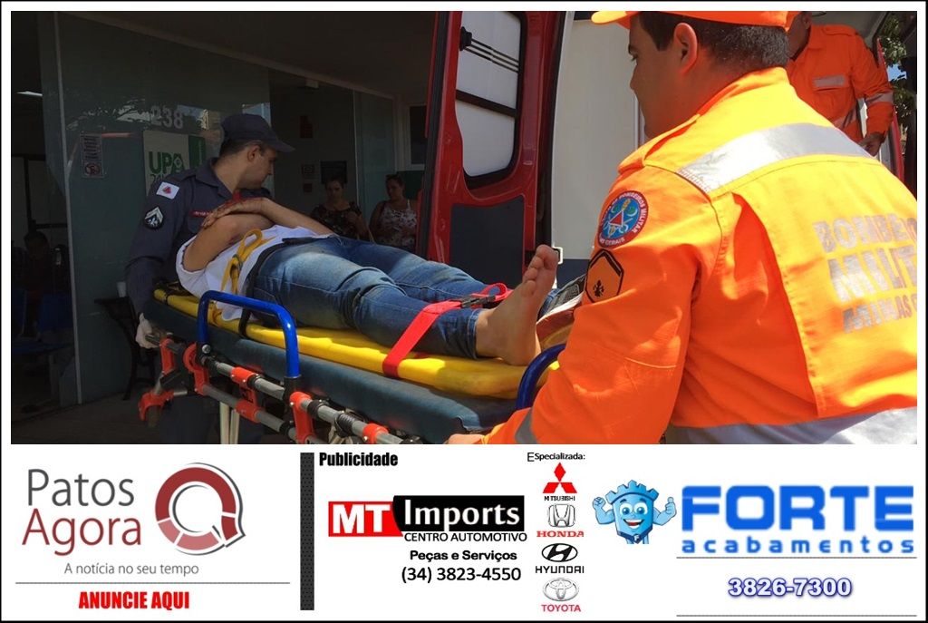 Motociclistas ficam feridos em acidente no Bairro Vila Garcia | Patos Agora - A notícia no seu tempo - https://patosagora.net