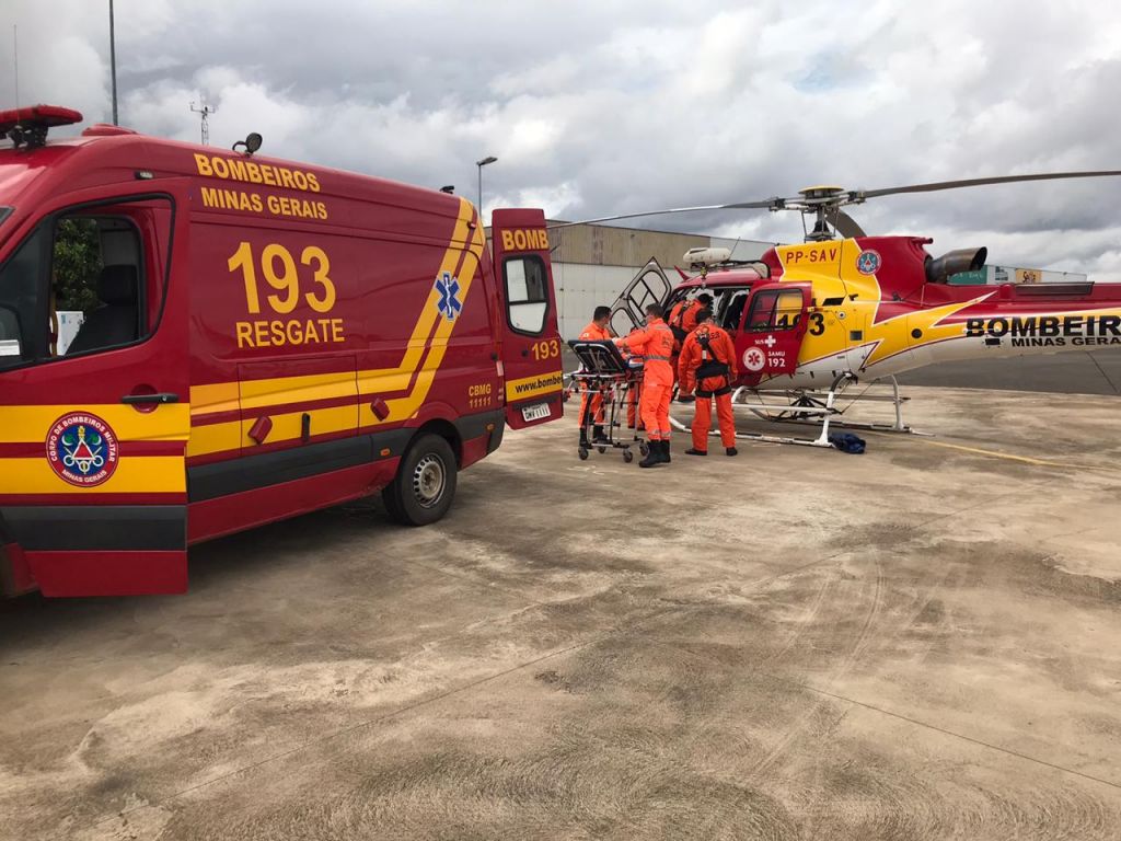 Paciente de Patos de Minas que sofreu infarto é transferido no helicóptero do Corpo de Bombeiros | Patos Agora - A notícia no seu tempo - https://patosagora.net