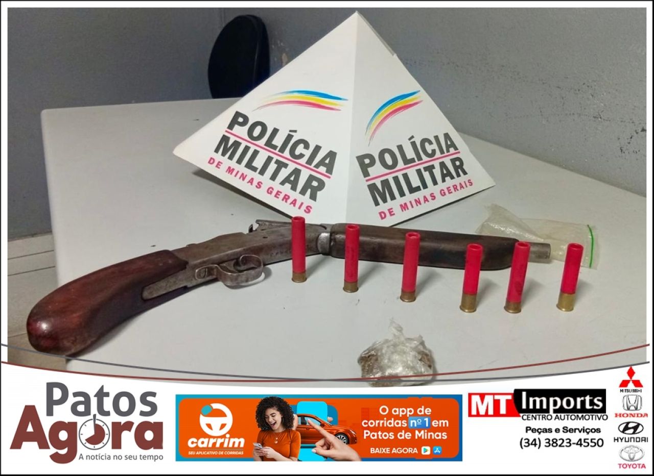 Briga entre vizinhos por ameaça e disparos de arma de fogo termina com homem preso no Bairro Antônio Caixeta